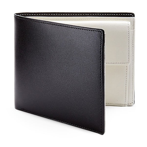 Čierno-biela pánska peňaženka s priehradkou na drobné ANTORINI Excellence