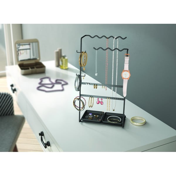 Čierny organizér na šperky Metaltex My Jewels-image-3