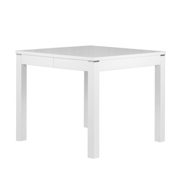 Matný biely rozkladací jedálenský stôl Durbas Style Eric, dĺžka až 225 cm
