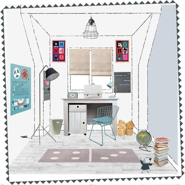 Detský koberec Domino Gris, 60 x 120 cm-image-3