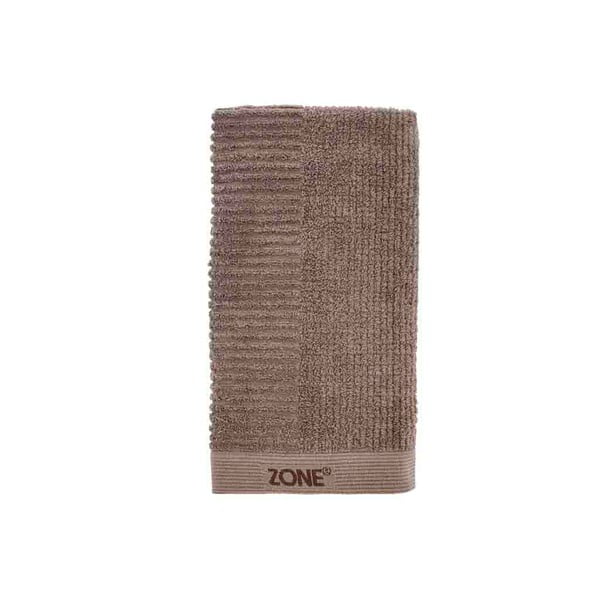 Hnedý bavlnený uterák 50x100 cm – Zone