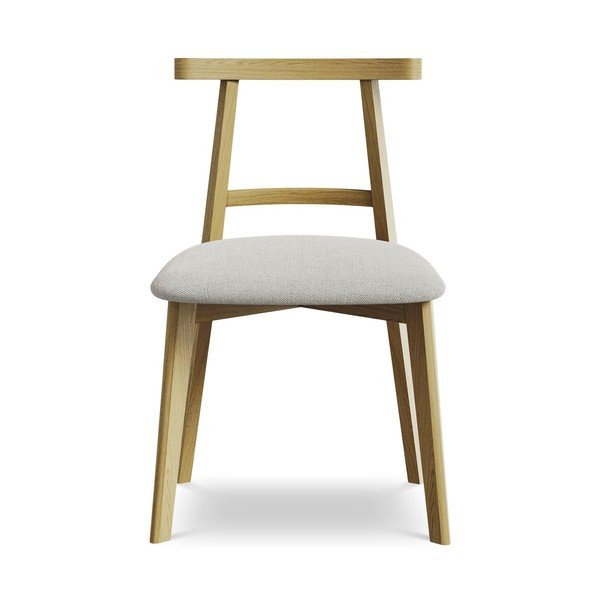 Svetlosivá jedálenská stolička z masívneho dreva Ohelo – Makamii-image-1