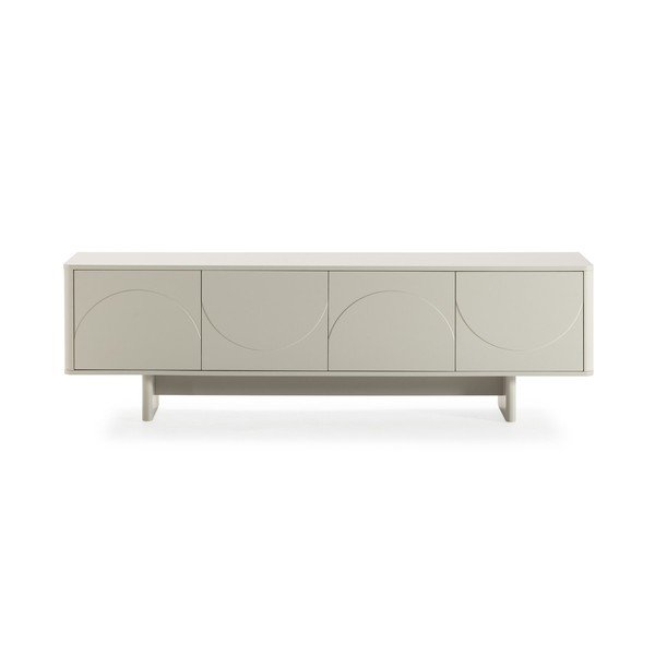 Krémovobiely TV stolík 180x55x40 cm Solei – MOME
