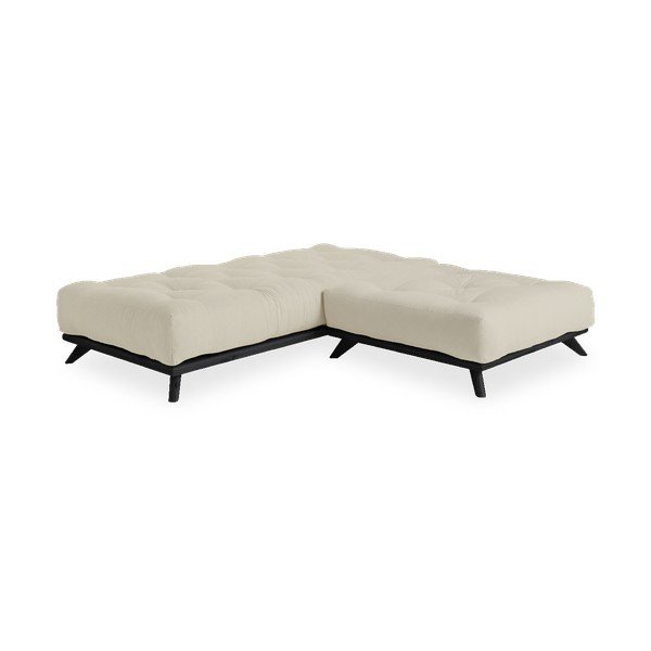 Pohovka s béžovým poťahom Karup Design Senza Black/Beige-image-4