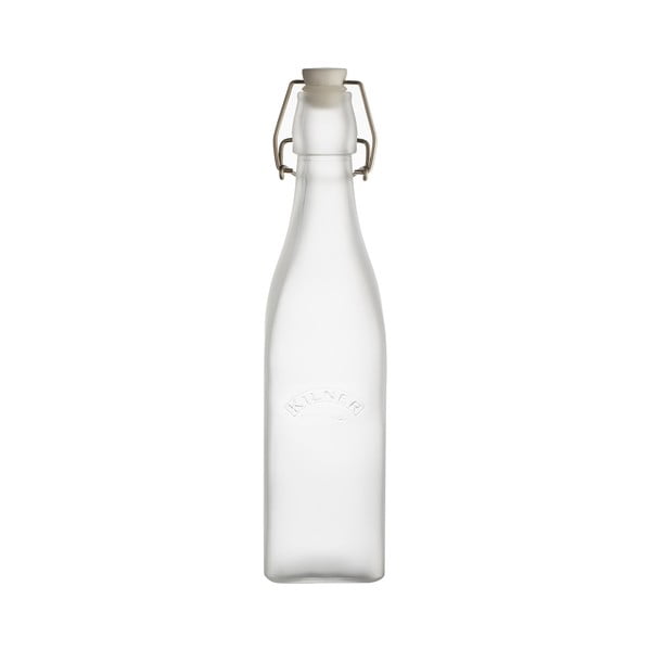 Mliečnobiela fľaša s klipom Kilner, 0,55 l