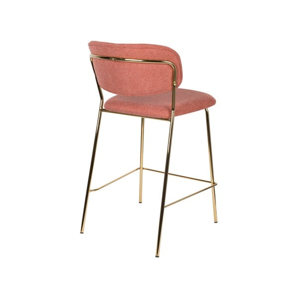 Ružové barové stoličky v súprave 2 ks 89 cm Jolien – White Label-image-4