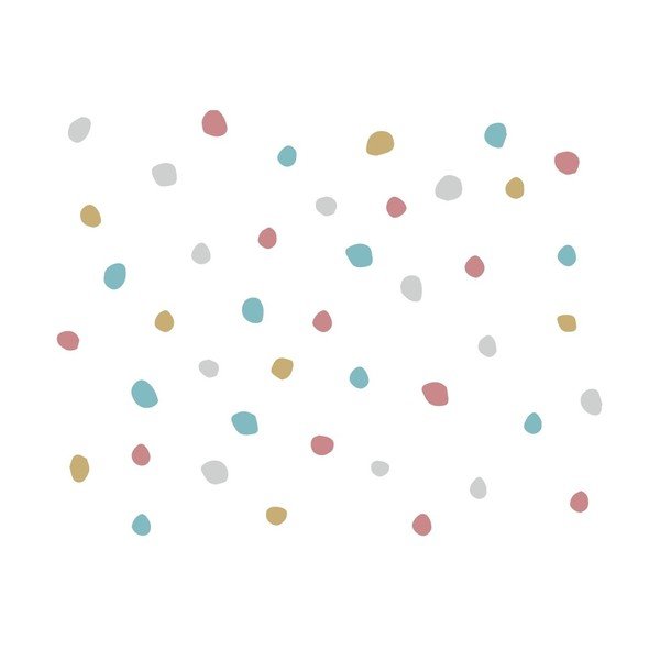 Detská bavlnená plachta BELLAMY Dots, 60 × 120 cm-image-1