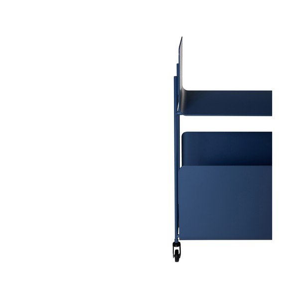 Kovový servírovací stolík na kolieskach 32x63 cm Ays – Hübsch-image-3