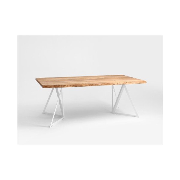 Jedálenský stôl s doskou z dubového dreva Custom Form Sherwood, 180 × 90 cm-image-2