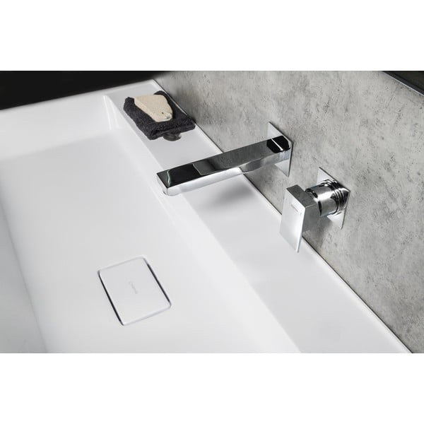 Podomietková umývadlová batéria v lesklej striebornej farbe (1 výstup) Latus – Sapho-image-1
