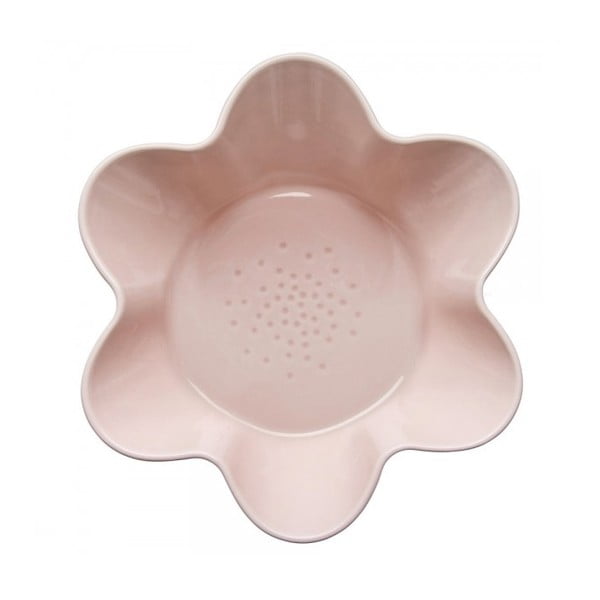 Ružová porcelánová misa Sagaform Flower, Ø 25 cm