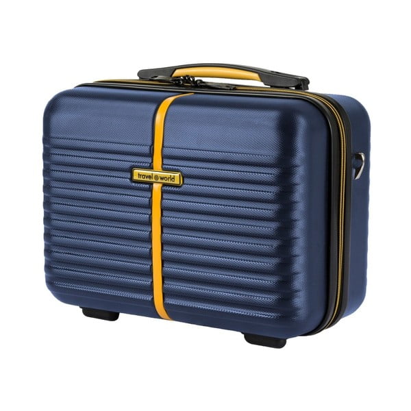 Modrý kozmetický kufrík Travel World, 17 l