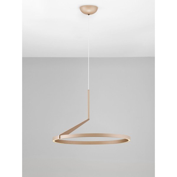Hliníkové LED závesné svietidlo so stmievačom v ružovo zlatej farbe ø 60 cm Tilia – Nova Luce-image-3