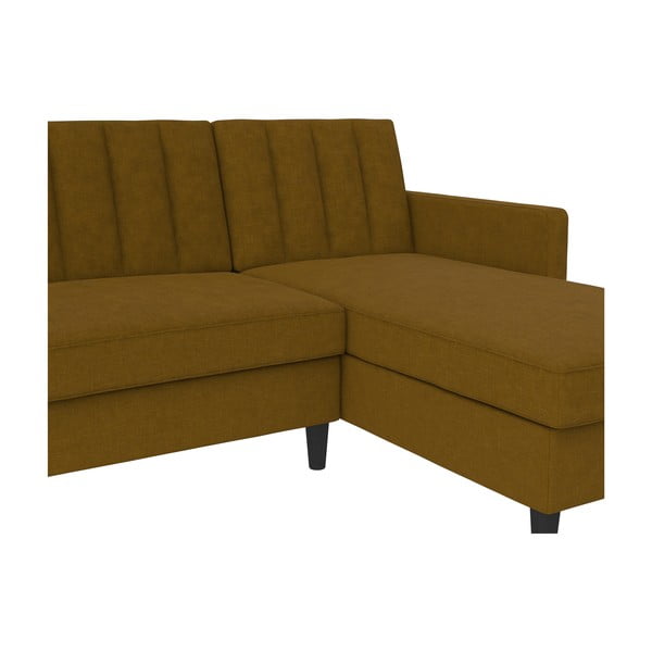 Žltá rozkladacia rohová pohovka Celine – Støraa-image-2