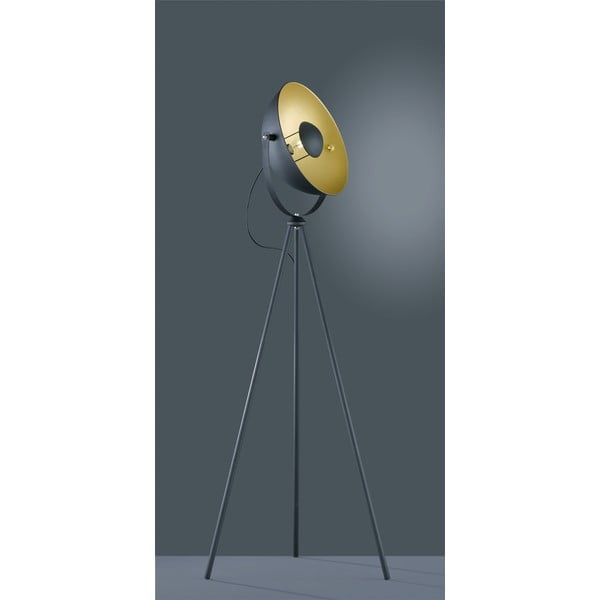 Tmavosivá kovová stojacia lampa Reality Chewy, výška 160 cm-image-2