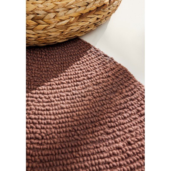 Ručne tkaný vlnený okrúhly koberec v tehlovej farbe ø 120 cm Calmio – Hanse Home-image-2