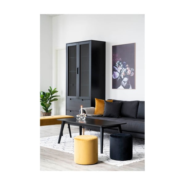 Čierny puf House Nordic Ejby, ø 34 cm-image-3