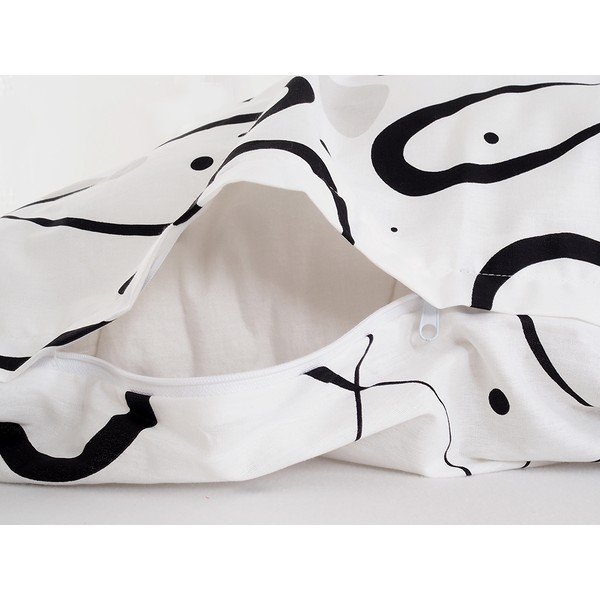 Čierno-biele krepové obliečky na jednolôžko 140x200 cm Top Class -  B.E.S.-image-4