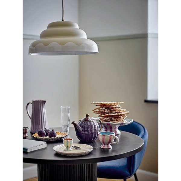 Krémové závesné svietidlo s kovovým tienidlom ø 40 cm Lacya – Bloomingville-image-1