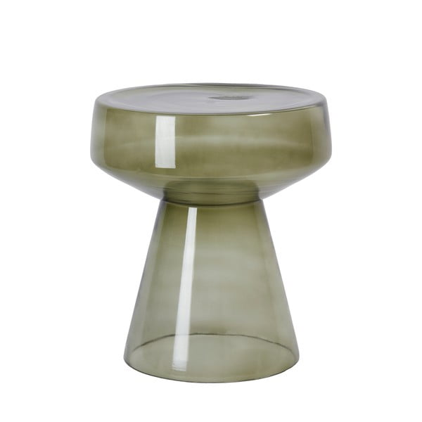 Sklenený okrúhly odkladací stolík ø 37 cm Dakwa – Light & Living