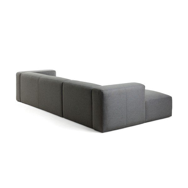 Tmavosivá rohová pohovka Kave Home Blok, ľavý roh-image-4
