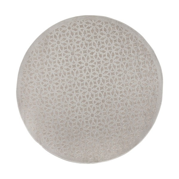 Sivý okrúhly vonkajší koberec ø 160 cm Argento - Flair Rugs