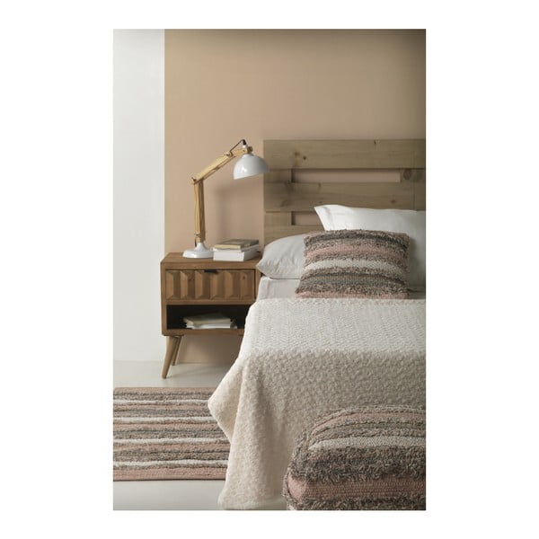 Sivo-ružový vzorovaný puf Geese Ceylon-image-1