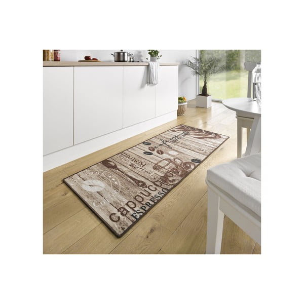 Hnedý kuchynský behúň Hanse Home Delicious Coffee, 67 x 180 cm-image-1