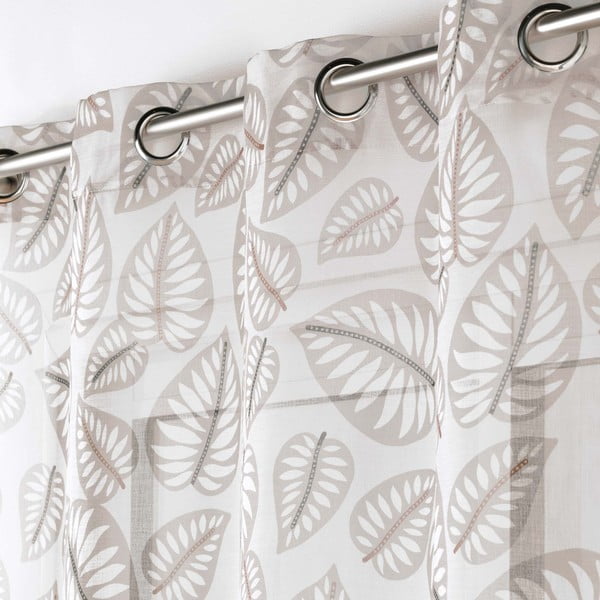 Béžová voálová záclona 140x240 cm Alma – douceur d'intérieur-image-1