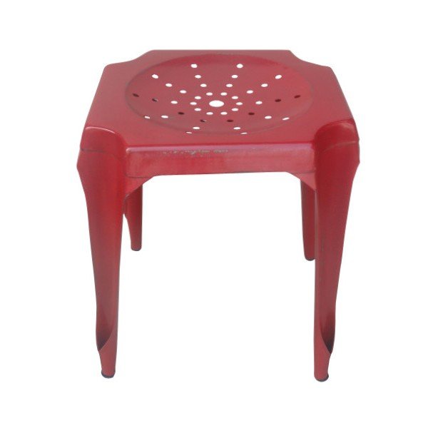 Kovová stolička Tabouret Rouge