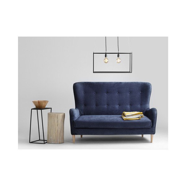 Tmavomodrá dvojmiestna pohovka Custom Form Cozyboy-image-3