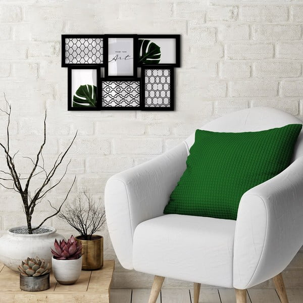 Čierny plastový rámček na stenu 48x32 cm-image-1