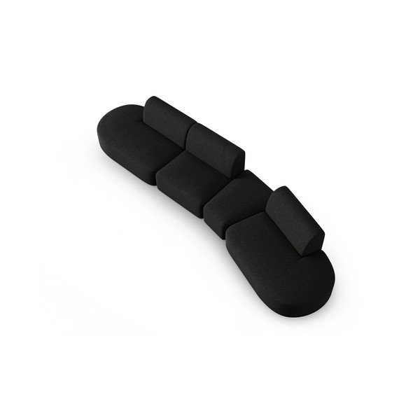 Čierna pohovka 412 cm Shane – Micadoni Home-image-2
