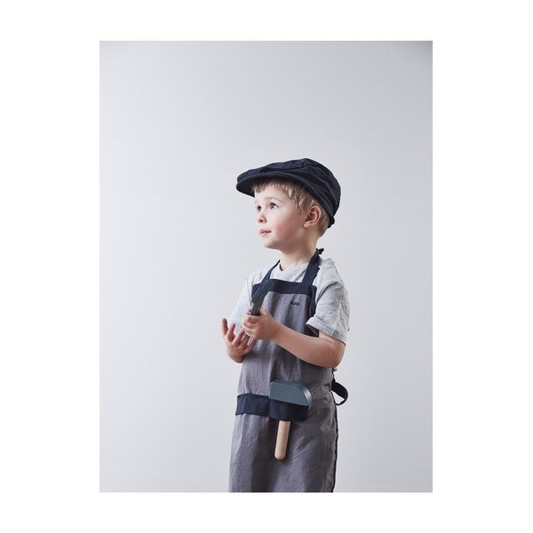 Sivá detská pracovná zástera s čapicou Flexa Play Builder´s Costume-image-2