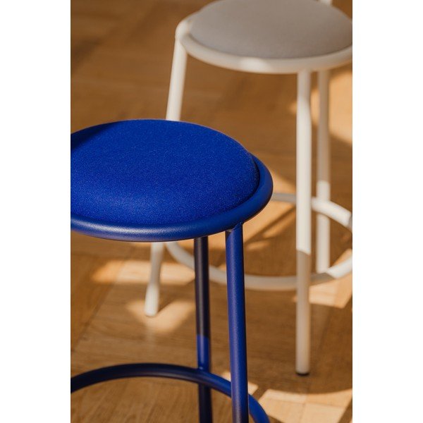 Modrá kovová barová stolička (výška sedadla 68 cm) Hogo – noo.ma-image-2