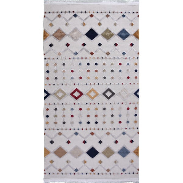 Béžový koberec s prímesou bavlny Vitaus Milas, 200 x 290 cm