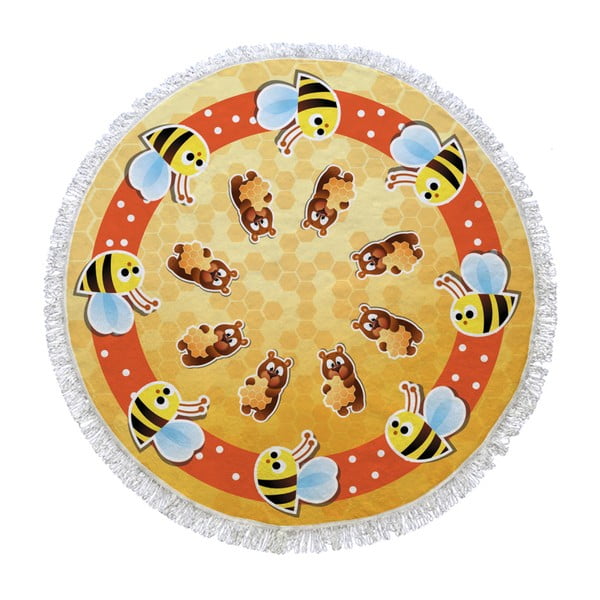 Okrúhla osuška Honey Bee, ⌀ 105 cm