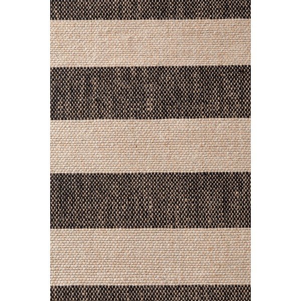 Čierny/krémovobiely ručne tkaný jutový behúň 80x200 cm Playa – Hanse Home-image-4