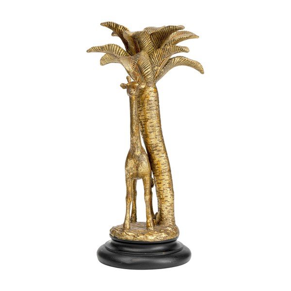 Dekoratívny svietnik v zlatej farbe Kare Design Giraffe Palm Tree, výška 35 cm-image-4
