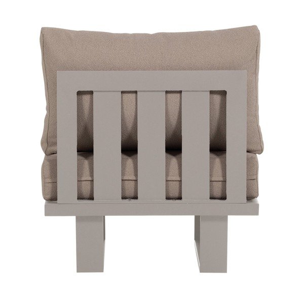 Sivobéžové kovové/polstrované záhradné kreslo Bear – WOOOD-image-4