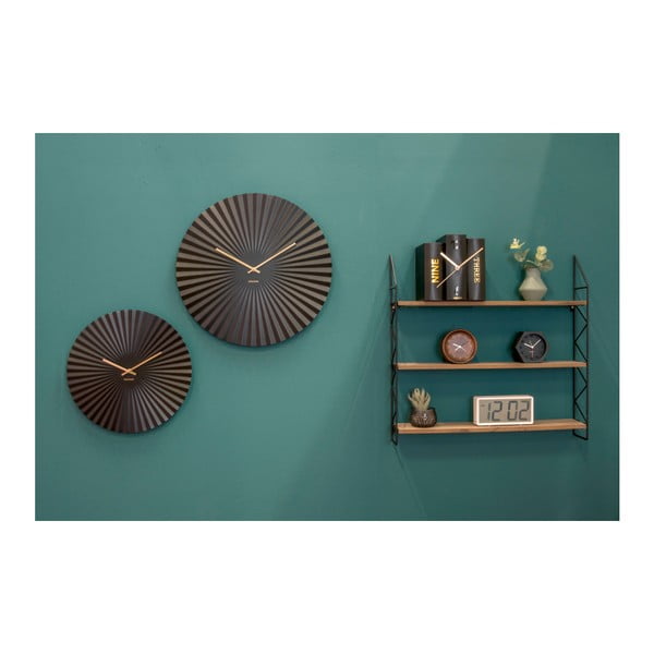 Čierne stolové hodiny v tvare kníh Karlsson-image-3