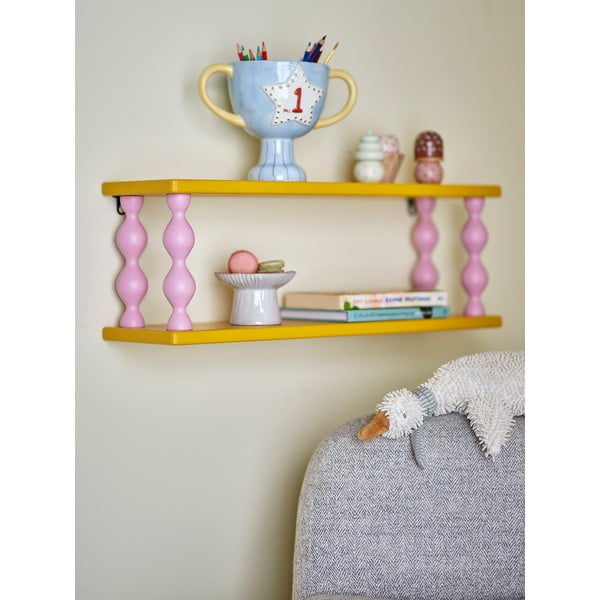 Žltá poschodová detská polica 60 cm Bibiola – Bloomingville Mini-image-1