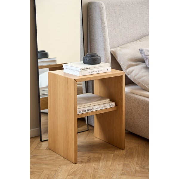 Nočný stolík v dekore duba v prírodnej farbe Arlon – Actona-image-1