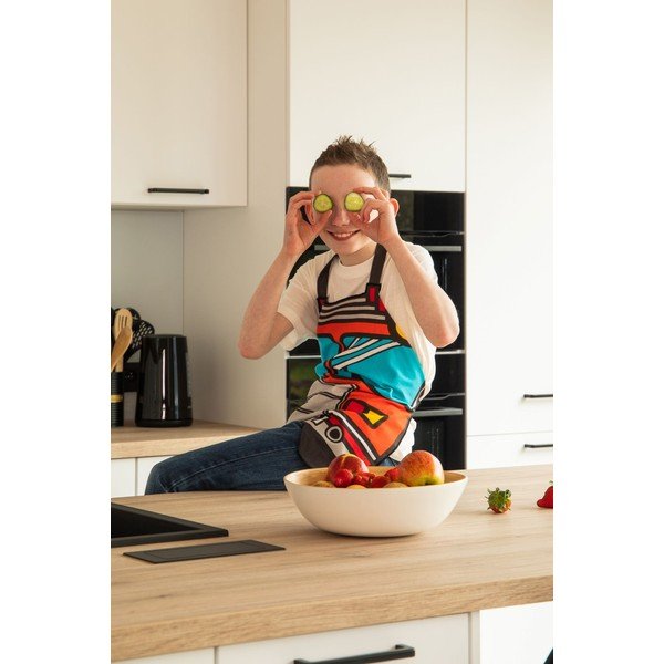 Detská zástera z recyklovanej bavlny Hero - Tiseco Home Studio-image-1