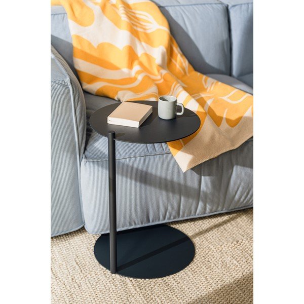 Oceľový okrúhly odkladací stolík 41x40 cm Ande – noo.ma-image-3