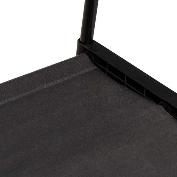 Čierny kovový pojazdný stojan na oblečenie 84x43x156 cm – Casa Selección-image-3