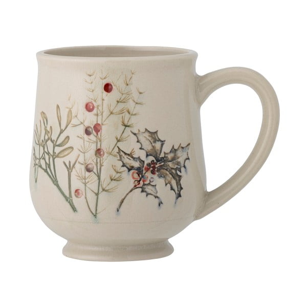 Krémový hrnček z kameniny 400 ml Hollie – Bloomingville