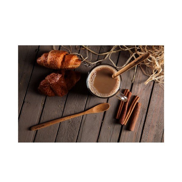 Sada 2 bambusových lyžičiek na latté Bambum Legro-image-3