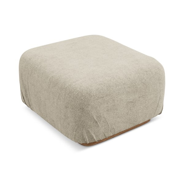 Béžová modulárna podnožka z textílie buklé Ailani – Makamii-image-1