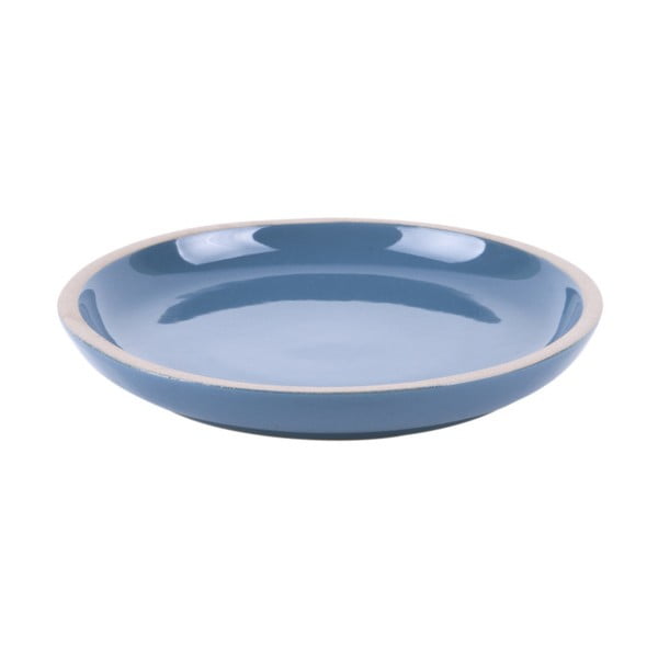 Modrý terakotový tanier PT LIVING Brisk, ⌀ 15,5 cm